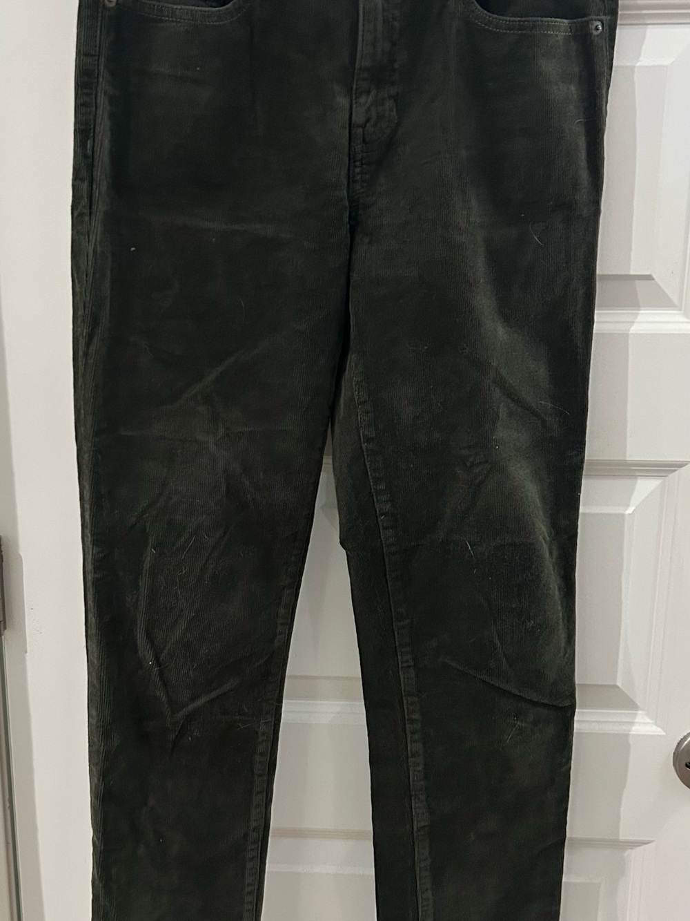 Banana Republic Women's Straight-Leg Jeans in Dark Olive Green